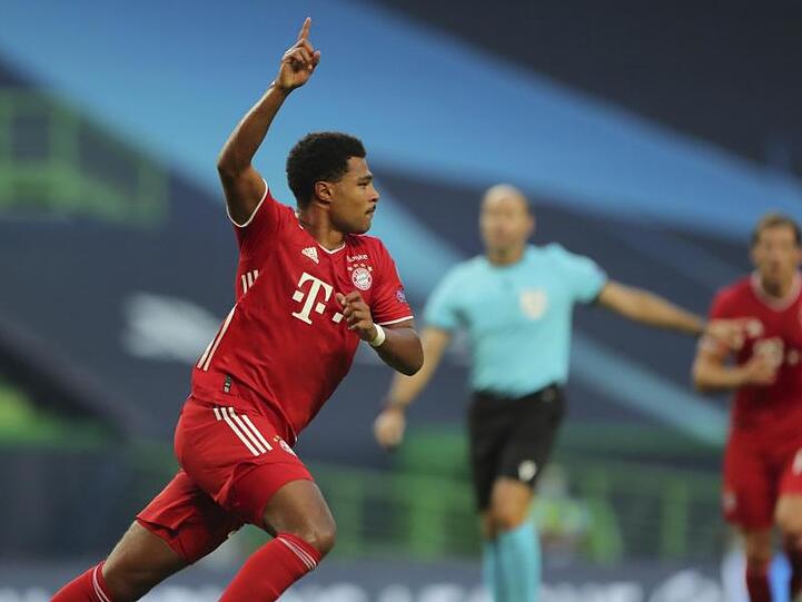 Gefeierter Mann beim Bayern-Sieg gegen Lyon: Serge Gnabry.