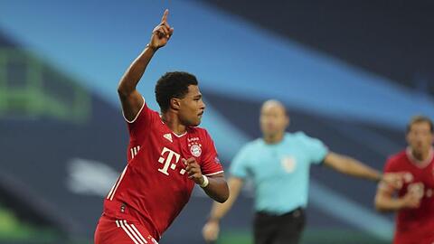 Gefeierter Mann beim Bayern-Sieg gegen Lyon: Serge Gnabry.