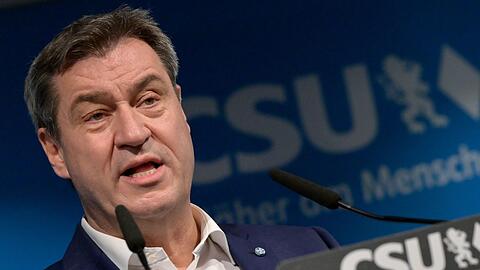 "Deutschland will sich verteidigen können und will wehrhaft sein, aber nicht kriegsbegeistert": Markus Söder.
