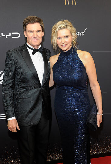 Veronica Ferres und Ehemann Carsten Maschmeyer: "Elegant zurückhaltend geht dieses Powerpaar über den roten Teppich. Ich hätte allerdings noch tolle Ohrringe aus dem Safe geholt."