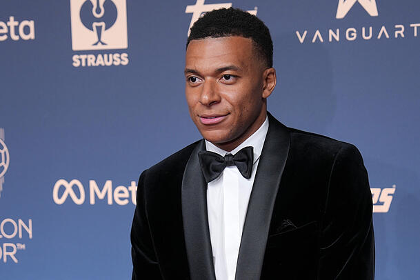 Knapp geschlagen auf Platz zwei: Kylian Mbappé. Knapp geschlagen auf Platz zwei: Kylian Mbappé.
