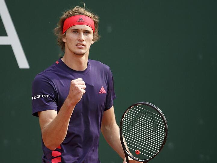 Alexander Zverev freut sich über seinen Sieg im Halbfinale von Genf.