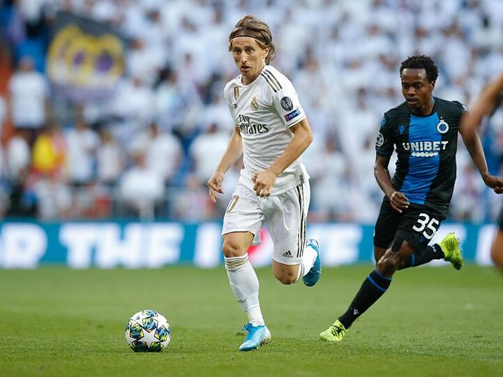 Luka Modric (l) und Real Madrid taten sich schwer gegen den FC Brügge.