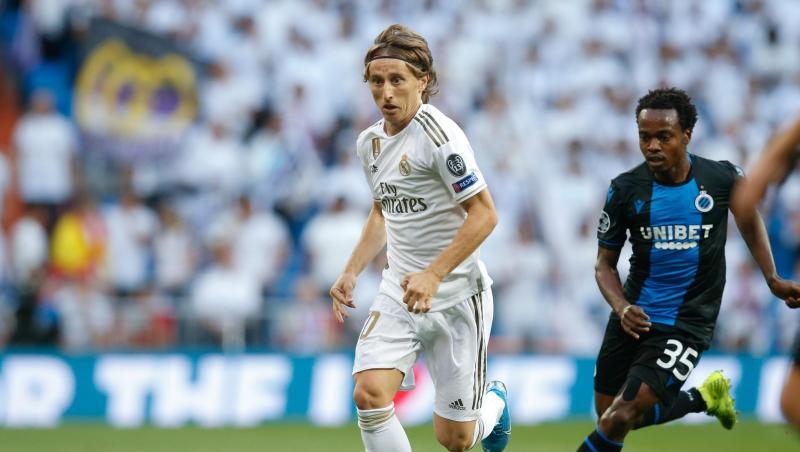 Luka Modric (l) und Real Madrid taten sich schwer gegen den FC Brügge. Luka Modric (l) und Real Madrid taten sich schwer gegen den FC Brügge.