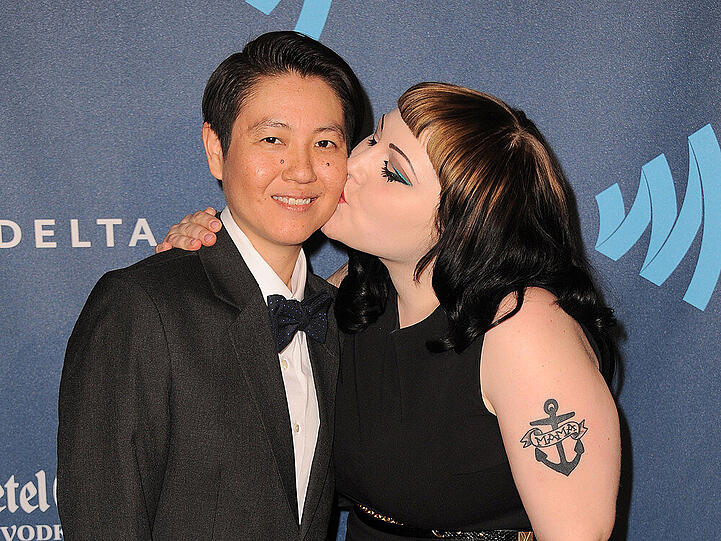 Beth Ditto (r.) und Kristin Ogata bei den GLAAD Media Awards 2013