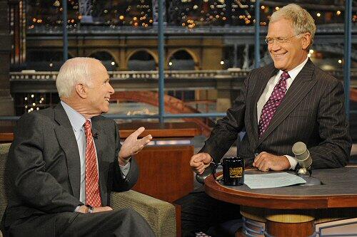 John McCain zu Gast in David Lettermans "Late Show"