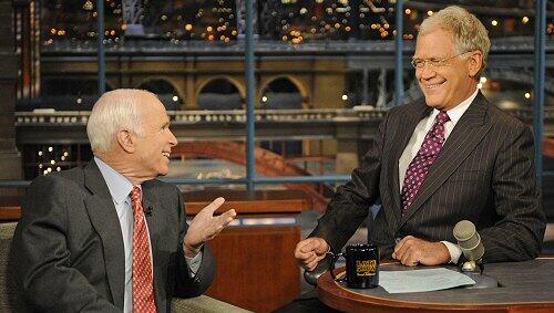 John McCain zu Gast in David Lettermans "Late Show" John McCain zu Gast in David Lettermans "Late Show"