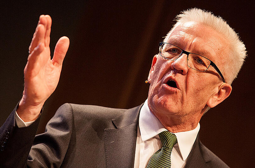 Wifried Kretschmann: Der strahlende Sieger der Landtagswahl in baden-Württemberg.