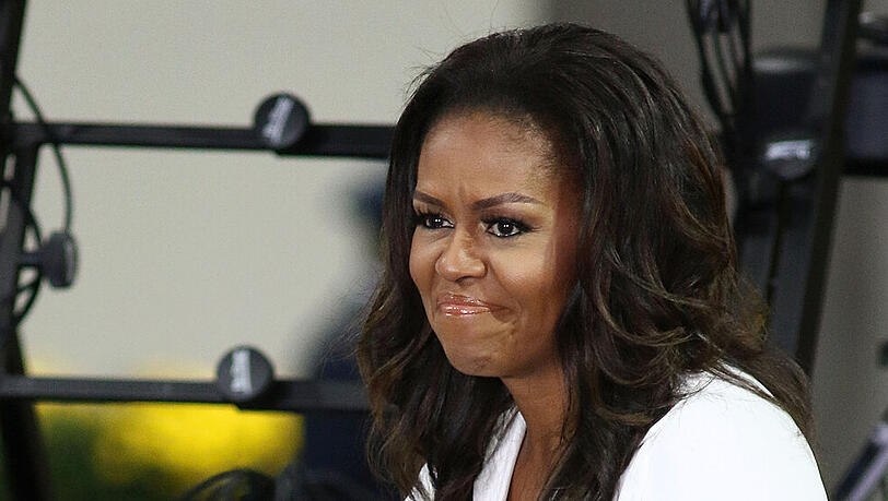 Michelle Obama steht Greta Thunberg bei Michelle Obama steht Greta Thunberg bei