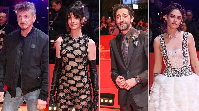 Hollywood besucht die Berlinale 2023: Mit dabei sind unter anderem Sean Penn, Anne Hathaway, Adrien Brody und Kristen Stewart.