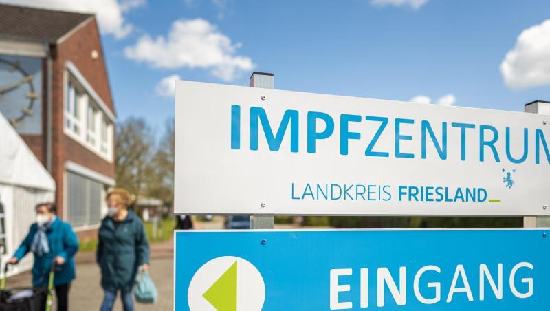 Das Impfzentrum des Landkreises Friesland in Schortens.