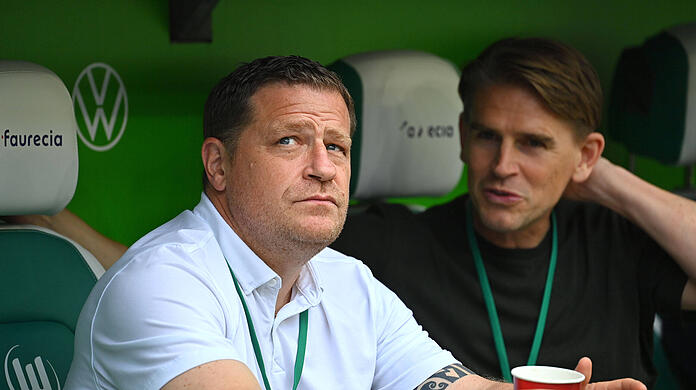 Sportvorstand Max Eberl und Sportdirektor Christoph Freund.