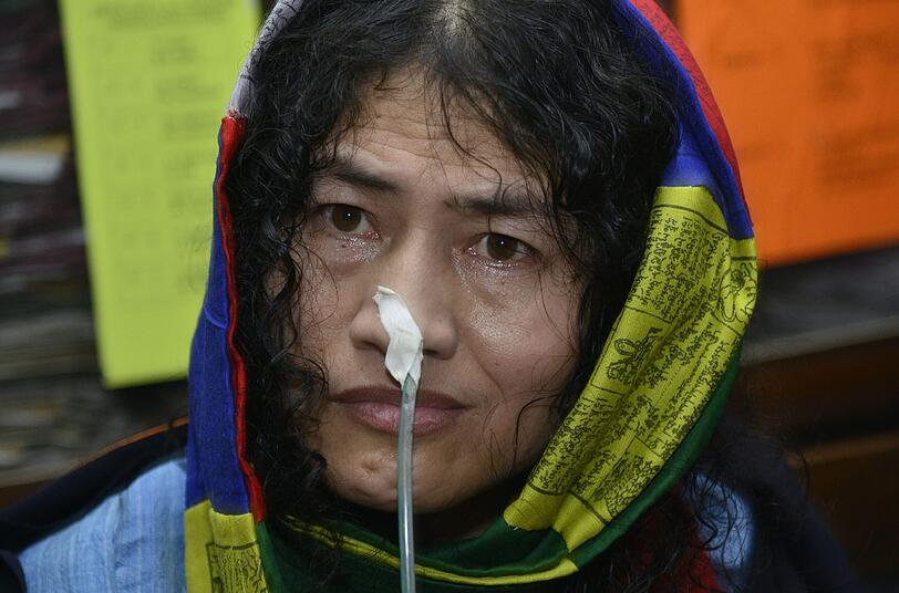 Die indische Aktivistin Irom Sharmila war 16 Jahre im Hungerstreik. Foto: Str