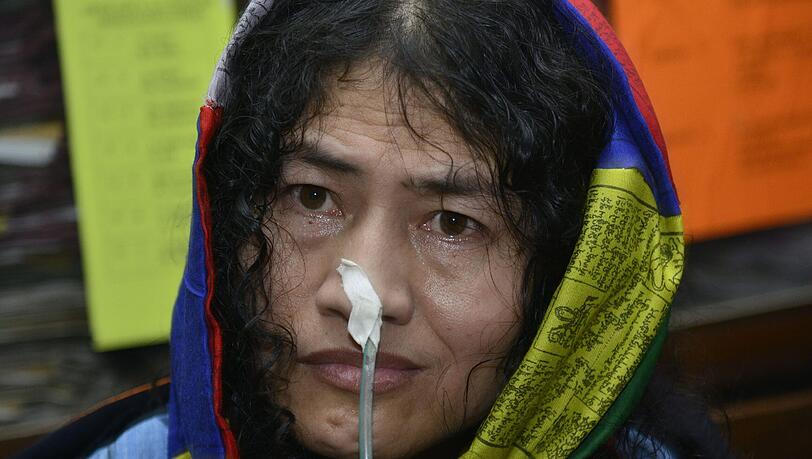 Die indische Aktivistin Irom Sharmila war 16 Jahre im Hungerstreik. Foto: Str Die indische Aktivistin Irom Sharmila war 16 Jahre im Hungerstreik. Foto: Str