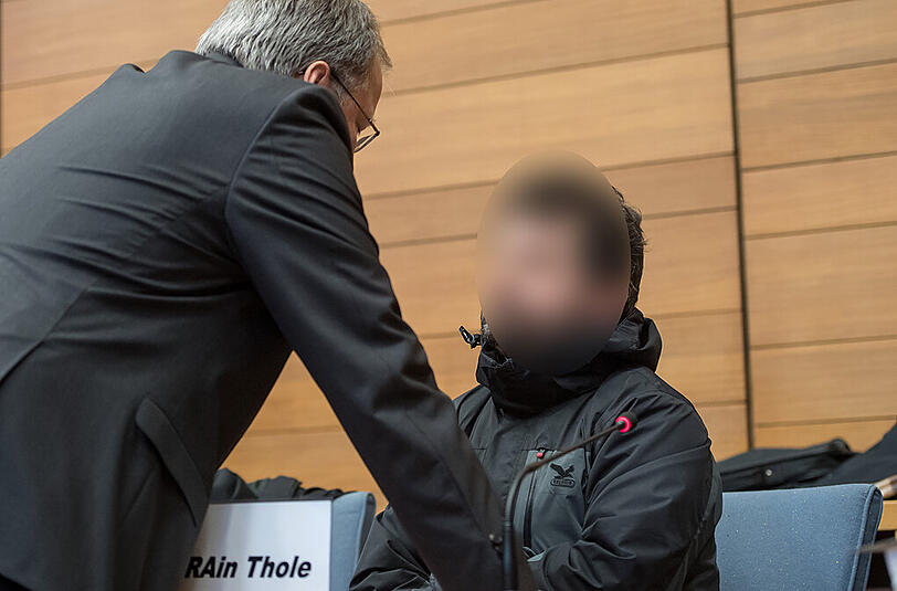 Michael P., der angeklagte Fahrdienstleiter von Bad Aibling, während des Prozesses in München.
