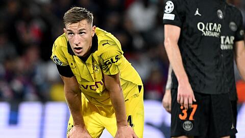 Nico Schlotterbeck und der BVB konnten gegen Paris Saint-Germain nicht gewinnen.