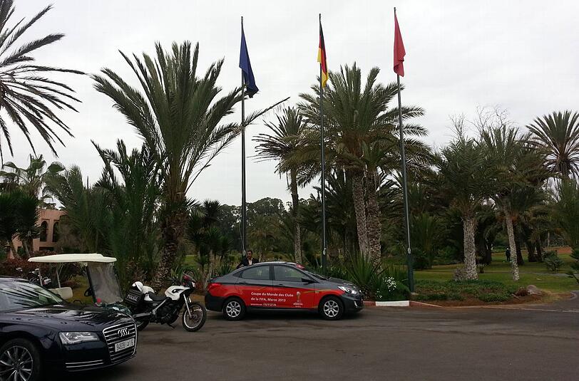 Der FC Bayern München bei der Klub-WM in Marokko: Bilder aus dem Mannschaftshotel "Tikida Golf Palace" in Agadir.