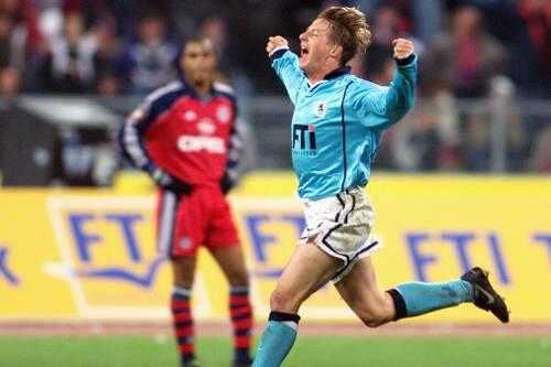 Ein Tor für die Ewigkeit anno 1999: Thomas Riedl, Ex-Löwe.