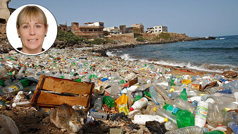 Müll statt Sand: Eine Katze hockt am – vor allem mit Plastikflaschen verschmutzten – Atlantikstrand von Ngor Dakar im Senegal. Aber Afrika handelt wenigstens, meint AZ-Nachrichtenchefin Natalie Kettinger. Müll statt Sand: Eine Katze hockt am – vor allem mit Plastikflaschen verschmutzten – Atlantikstrand von Ngor Dakar im Senegal. Aber Afrika handelt wenigstens, meint AZ-Nachrichtenchefin Natalie Kettinger.