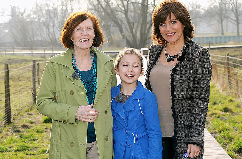 (v.l.) Annegret R., ihre Tochter und Birgit Schrowange