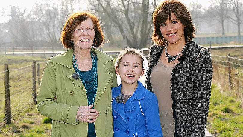 (v.l.) Annegret R., ihre Tochter und Birgit Schrowange (v.l.) Annegret R., ihre Tochter und Birgit Schrowange