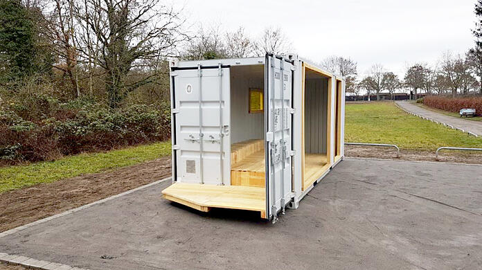 Vorbild für München? Eine solche "Chill Box" steht in Karlsruhe.