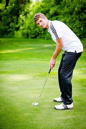 Bilder: Golf-Gaudi mit Müller und Lahm