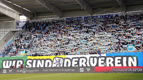 Fans des TSV 1860 in Aue.
