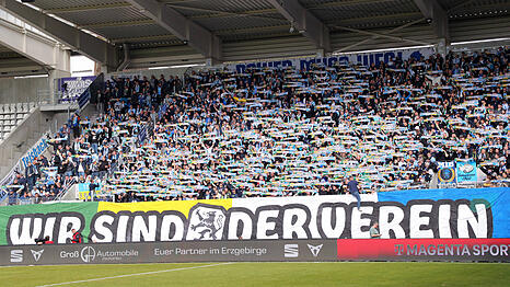 Fans des TSV 1860 in Aue.