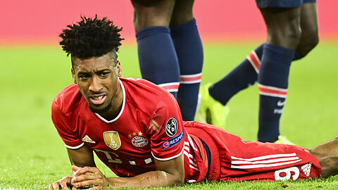 Kingsley Coman enttäuscht gegen Paris.