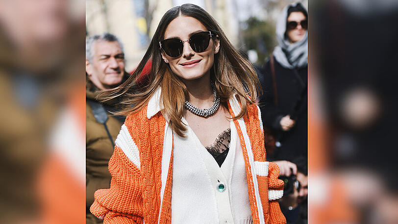 Mode-Influencerin Olivia Palermo im farbenfrohen Layering-Look