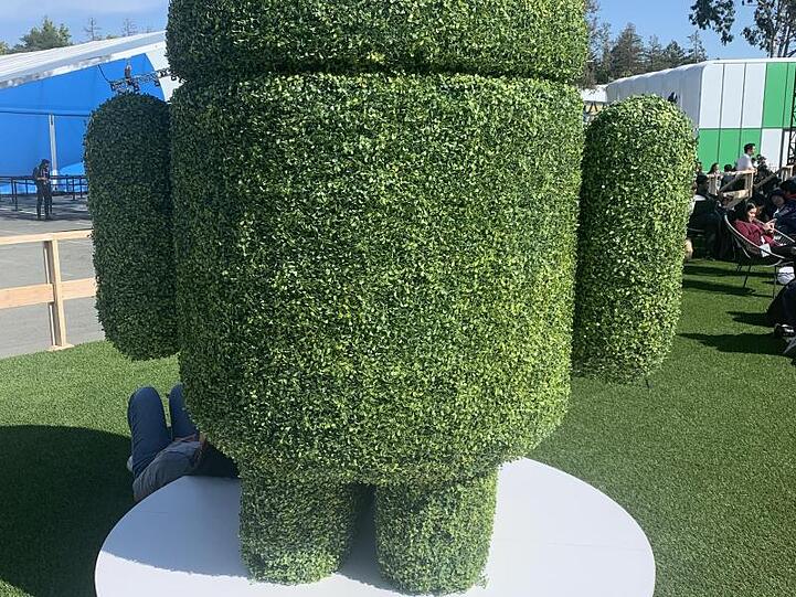 Das Maskottchen des Smartphone-Betriebssystems Android.