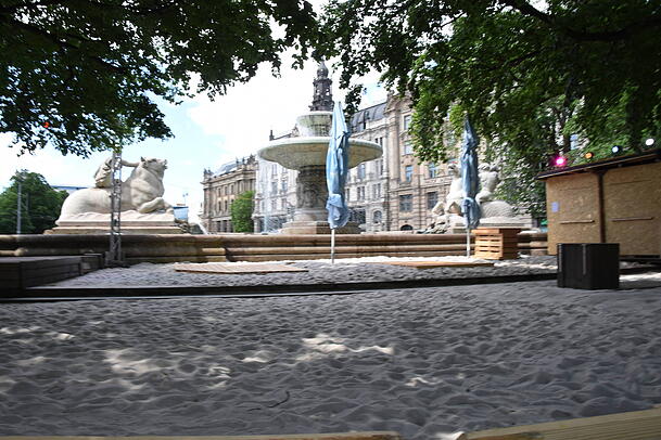 Der Maximiliansstrand wartet auf seine Besucher.