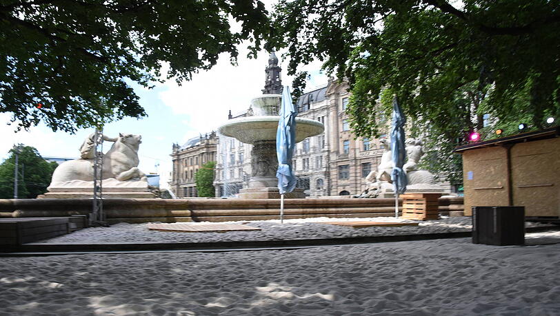 Der Maximiliansstrand wartet auf seine Besucher.