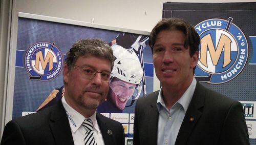 Kennen sich seit 2005: EHC-Coach Pat Cortina und Bundestrainer Uwe Krupp Kennen sich seit 2005: EHC-Coach Pat Cortina und Bundestrainer Uwe Krupp