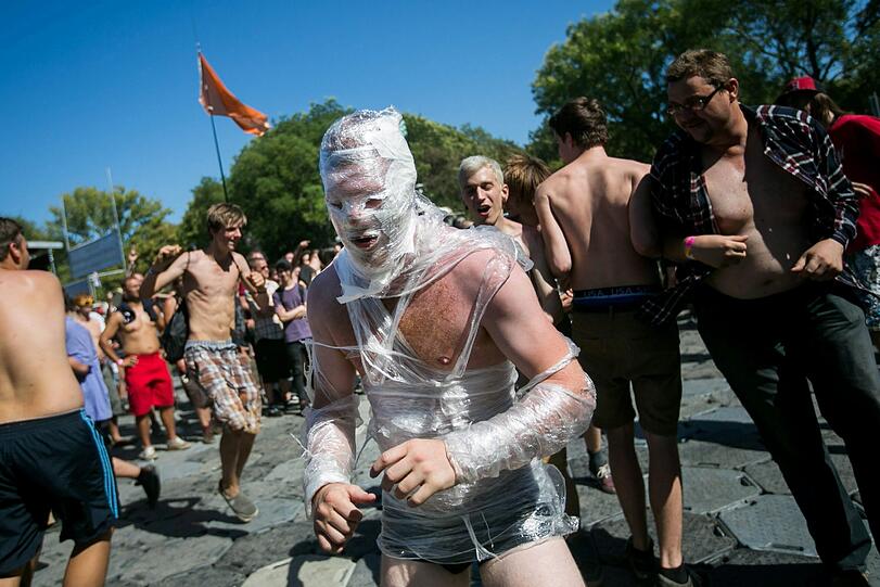 Wichtig ist beim Sziget auch das richtige Outfit.