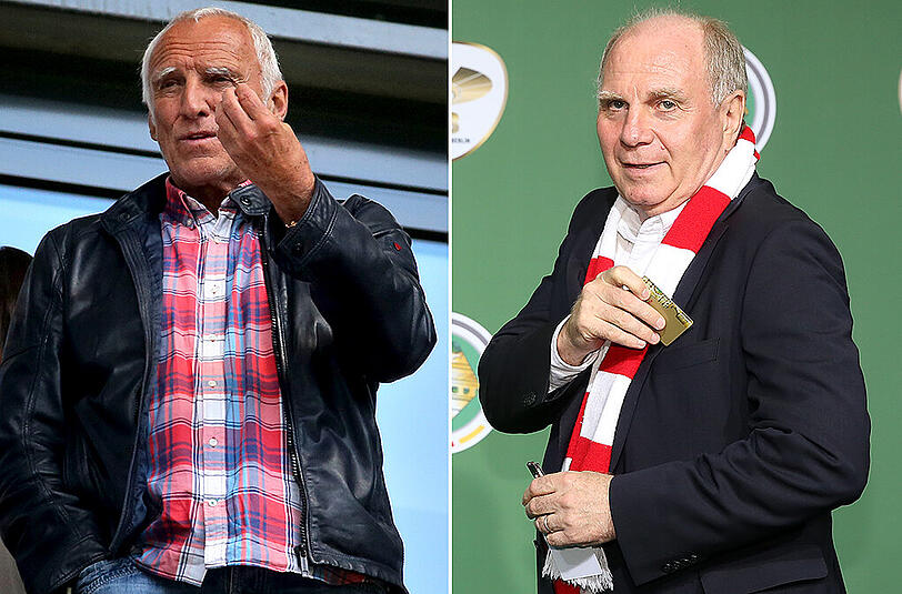 Milliardär Dietrich Mateschitz und der designierte Bayern-Präsident Uli Hoeneß (rechts).