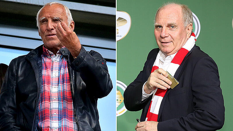 Milliardär Dietrich Mateschitz und der designierte Bayern-Präsident Uli Hoeneß (rechts).