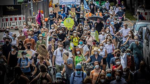 Demo gegen die IAA 2021. Dieses Mal wird inzwischen nicht mehr mit vielen Demonstranten gerechnet.