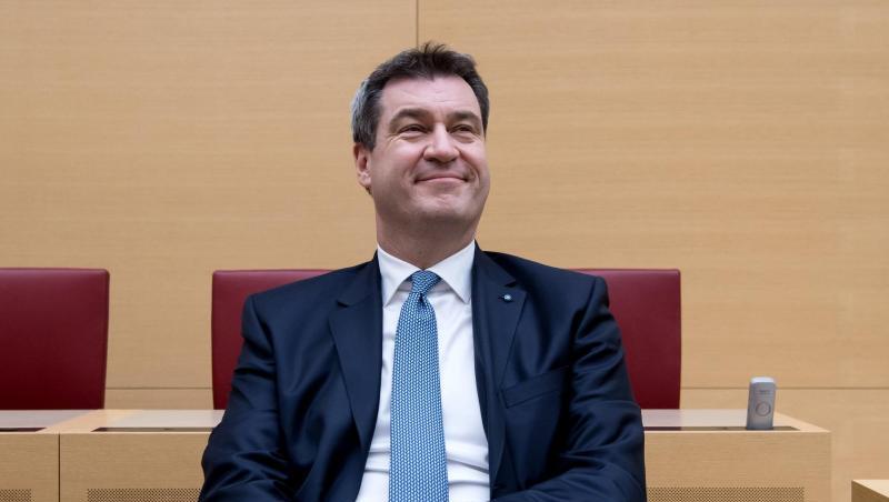Widerspricht Ex-Unionsfraktionschef Merz in der Flüchtlingspolitik: Bayerns Ministerpräsident Söder. Widerspricht Ex-Unionsfraktionschef Merz in der Flüchtlingspolitik: Bayerns Ministerpräsident Söder.