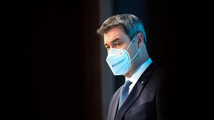 Besorgter Blick auf die Pandemie-Lage im Freistaat: Ministerpräsident Markus Söder am Dienstag nach der Sitzung des bayerischen Kabinetts.