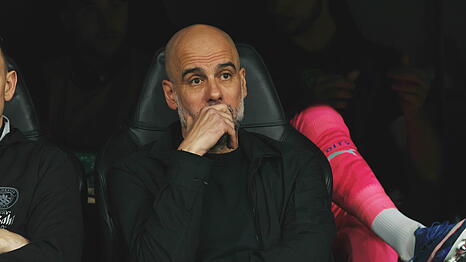 Ex-Bayern-Trainer Pep Guardiola kassierte mit Manchester City bei Real Madrid eine b&ouml;se 0:3-Pleite.