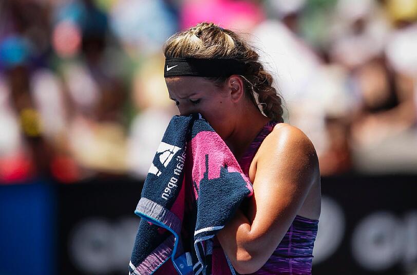 Enttäuschung pur. Titelverteidigerin Asarenka hatt im Viertelfinale keine Chance.
