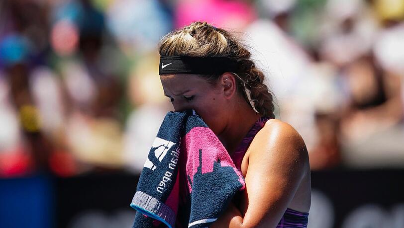 Enttäuschung pur. Titelverteidigerin Asarenka hatt im Viertelfinale keine Chance. Enttäuschung pur. Titelverteidigerin Asarenka hatt im Viertelfinale keine Chance.