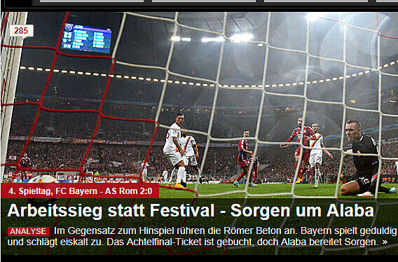 spox.de - Die Pressestimmen zum Sieg des FC Bayern gegen AS Rom in unserer Bilderstrecke zum Durchklicken!