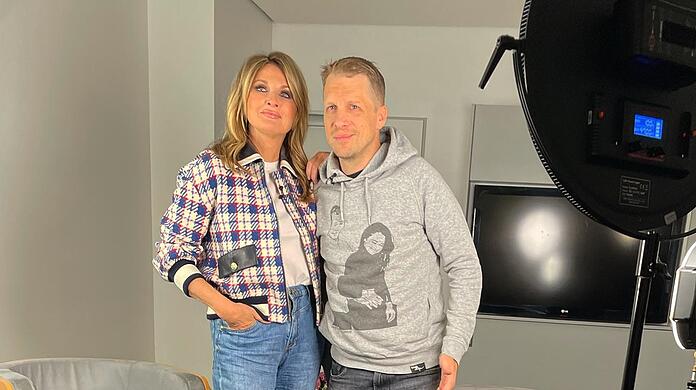 Frauke Ludowig teilt diese gemeinsame Foto mit Oliver Pocher auf Instagram
