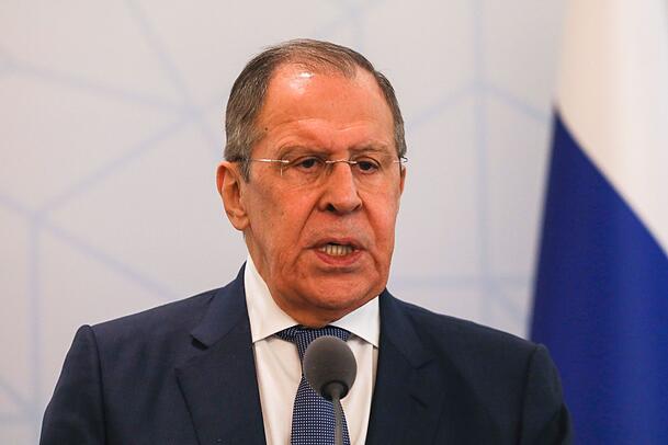 Der russische Außenminister Sergej Lawrow. Der russische Außenminister Sergej Lawrow.