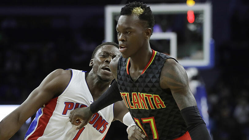 Dennis Schröder verlor mit den Atlanta Hawks gegen die Detroit Pistons. Dennis Schröder verlor mit den Atlanta Hawks gegen die Detroit Pistons.