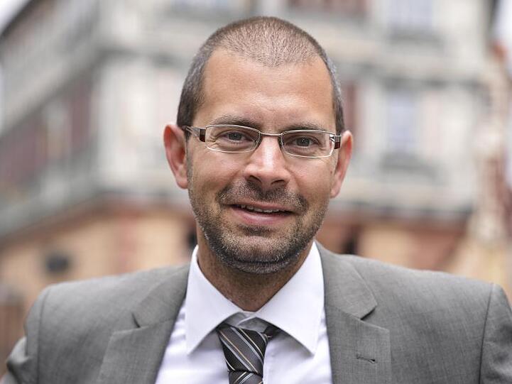 Der Grünen-Landrat Jens Marco Scherf. Foto: David-Wolfgang Ebener/dpa/Archivbild