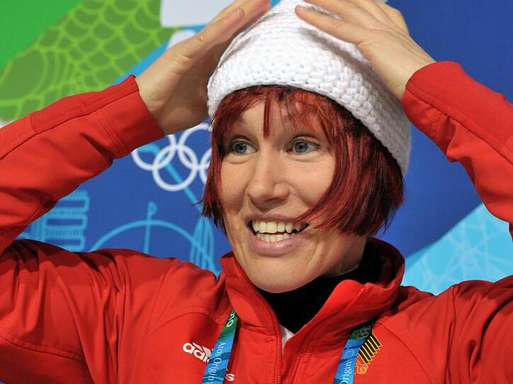 Kati Wilhelm gewann drei olympische Goldmedaillen
